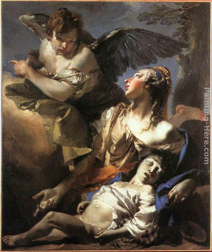 Giovanni Battista Tiepolo The Angel Succouring Hagar